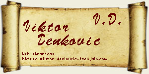 Viktor Denković vizit kartica